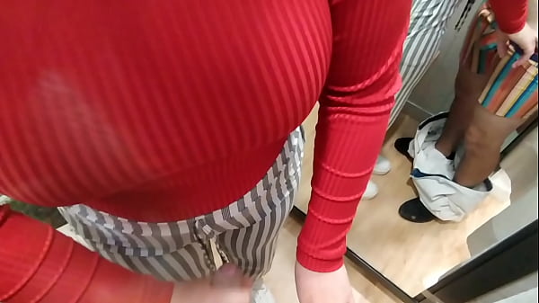 i chase an unknown woman in the clothing store and show her my cock in the fitting rooms