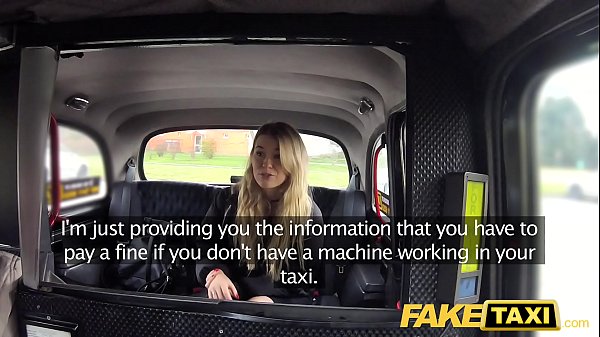 faketaxi blonde has sex from behind in taxi